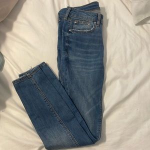 Zara mid rise skinny jeans